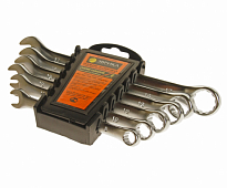 Набор ключей комбинированных 8-17мм сатинированных холдер 6 предметов ЭВРИКА